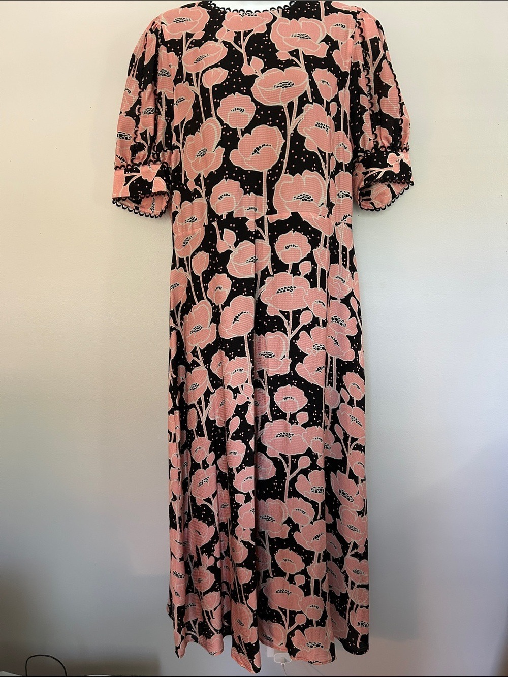 NWT Ted Baker Astrydd Puff Sleeve Midi Dress - Picture 3 of 13